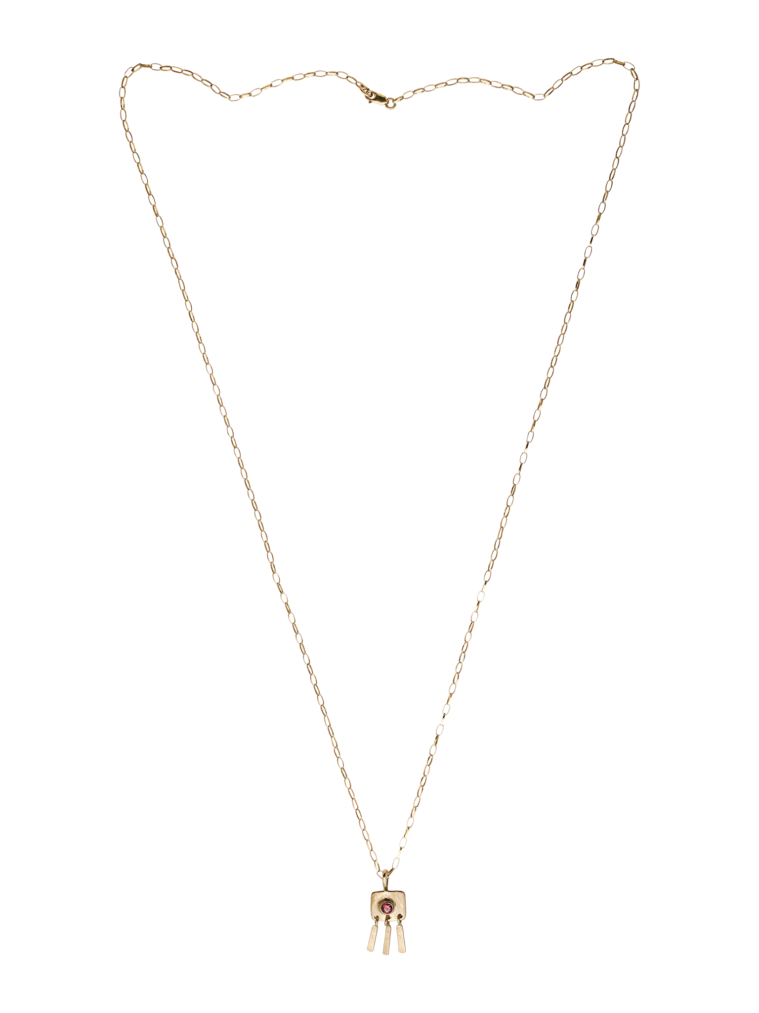 Deco necklace in gold